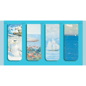 Marque page dessin avec motifs de paysages marins et impressionnistes