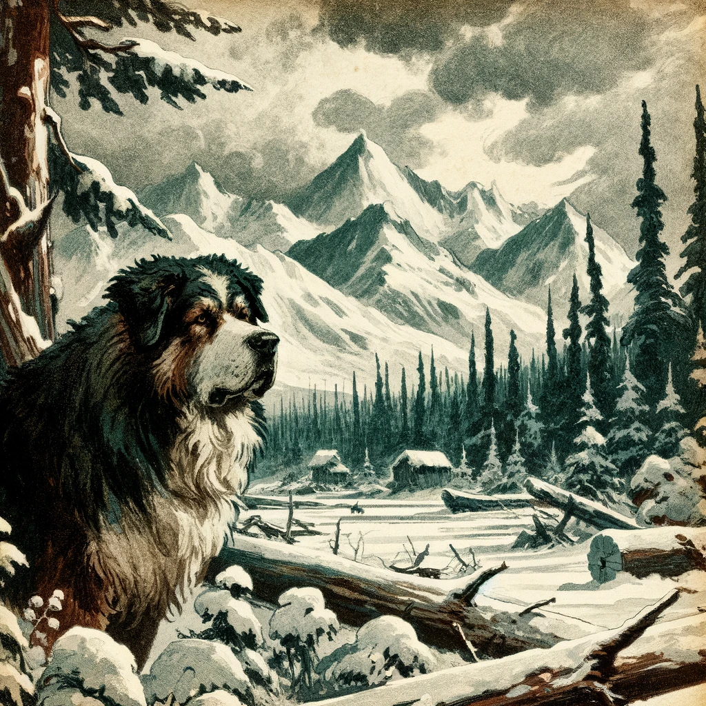 L'appel de la forêt : résumé détaillé et analyse complète 1 un chien dans une foret livre jack london
