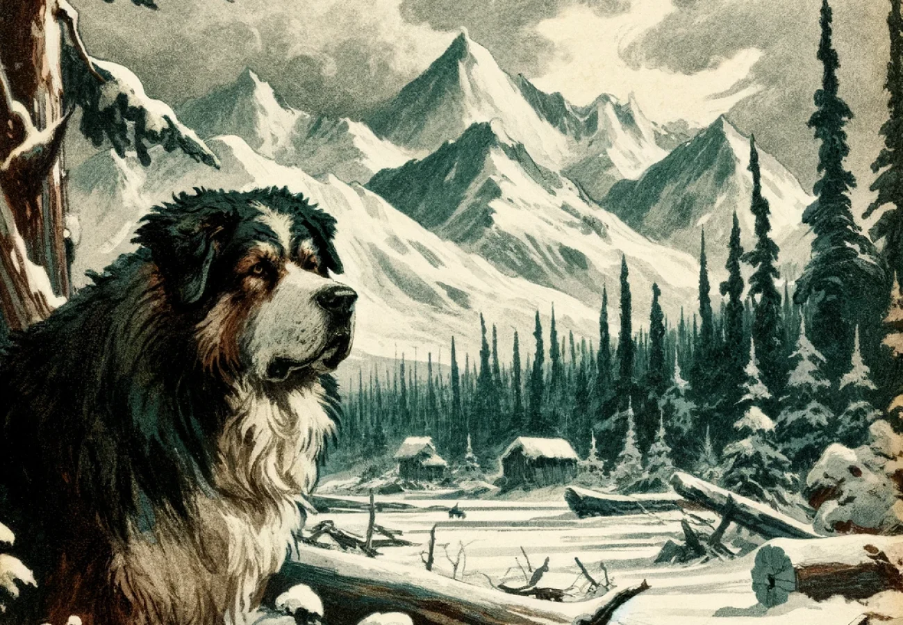 un chien dans une foret livre jack london